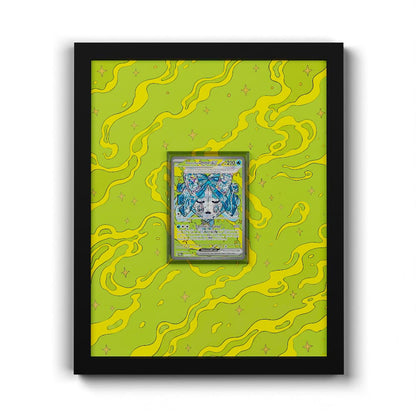 152/131 Ogerpon Masque du Puits EX - Extended Artwork Framed Pokemon Card Display