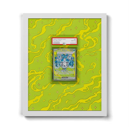 152/131 Ogerpon Masque du Puits EX - Extended Artwork Framed Pokemon Card Display
