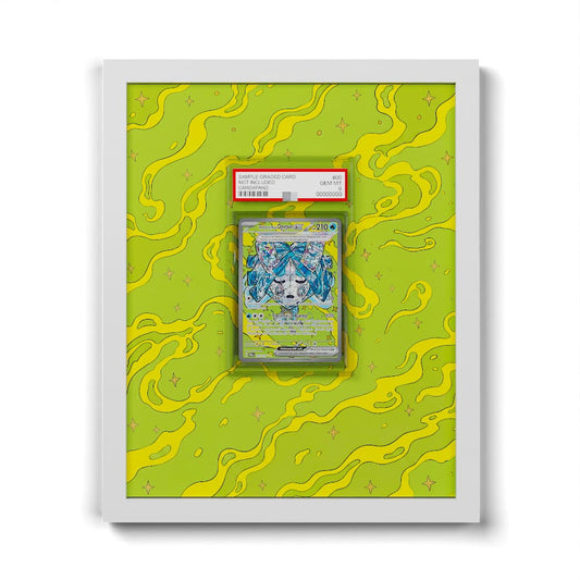 152/131 Ogerpon Masque du Puits EX - Extended Artwork Framed Pokemon Card Display