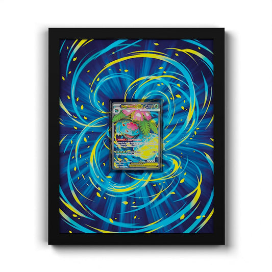 155 Méga-Florizarre EX - Extended Artwork Framed Pokemon Card Display