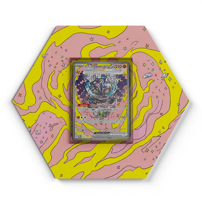 160/131 Ogerpon Masque de la Pierre EX - Extended Artwork Pokemon Card Display