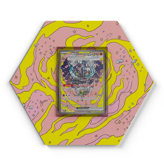 160/131 Ogerpon Masque de la Pierre EX - Extended Artwork Pokemon Card Display