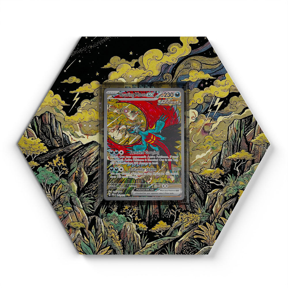 162/131 Rugit-Lune EX - Extended Artwork Pokemon Card Display