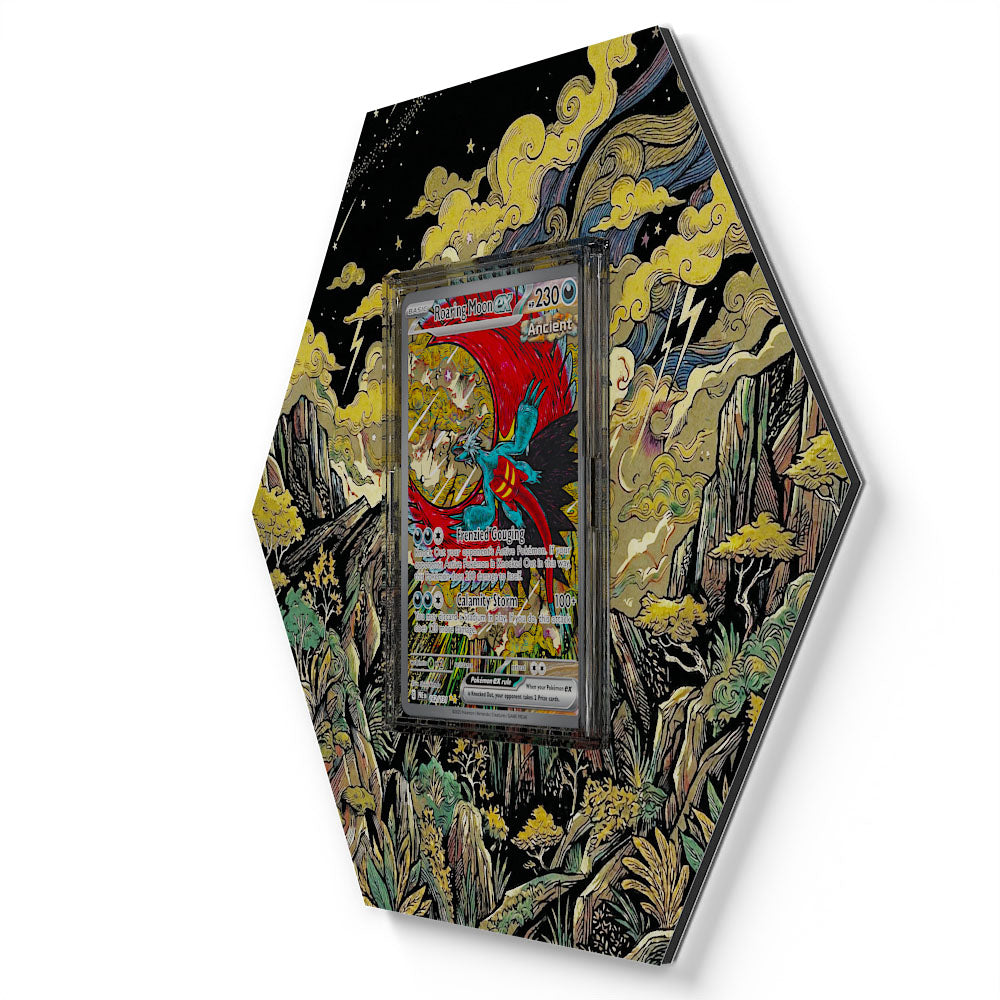 162/131 Rugit-Lune EX - Extended Artwork Pokemon Card Display