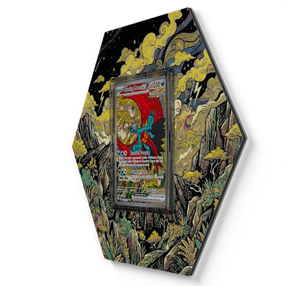 162/131 Rugit-Lune EX - Extended Artwork Pokemon Card Display