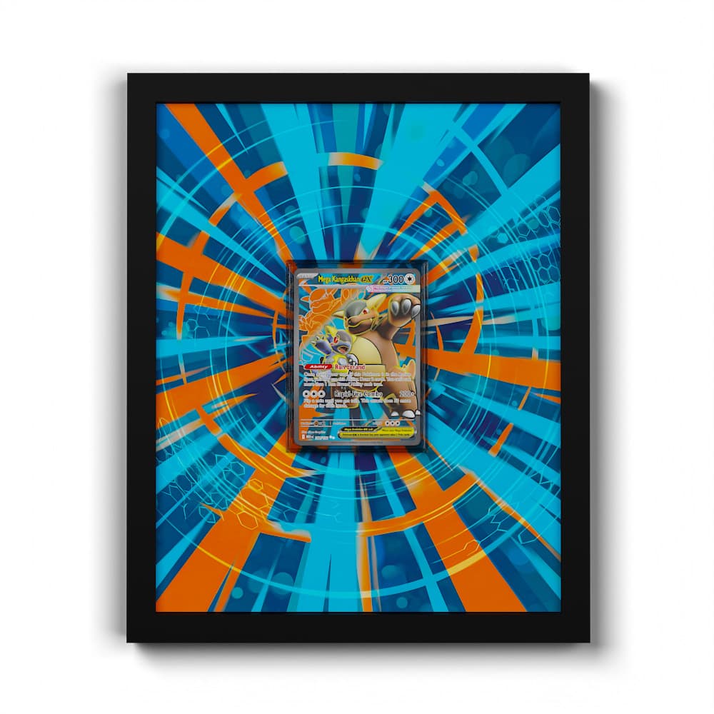 164 Méga-Kangourex EX - Extended Artwork Framed Pokemon Card Display