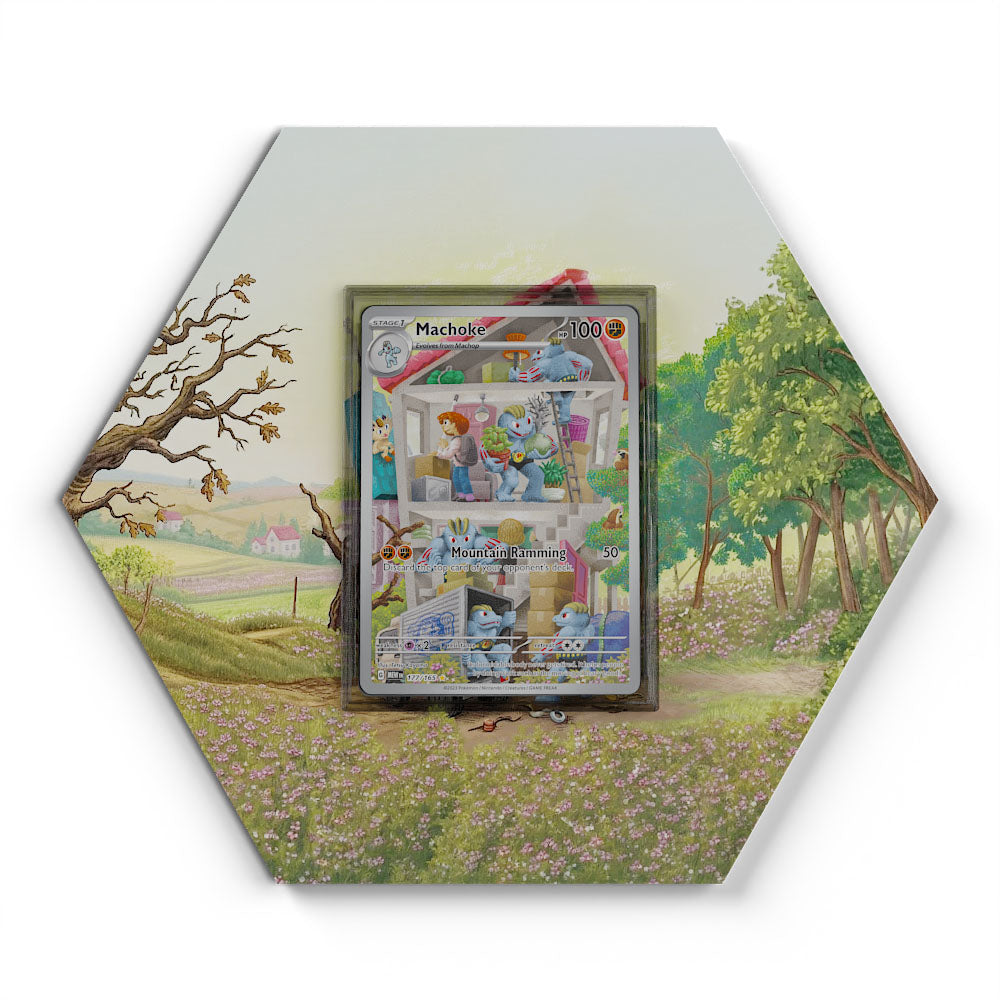 177/165 Machopeur - Extended Artwork Pokemon Card Display