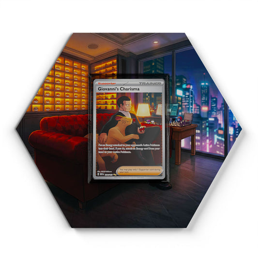 204/165 Charisme de Giovanni - Extended Artwork Pokemon Card Display