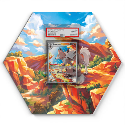 166/159 Lycanroc - Extended Artwork Pokemon Card Display