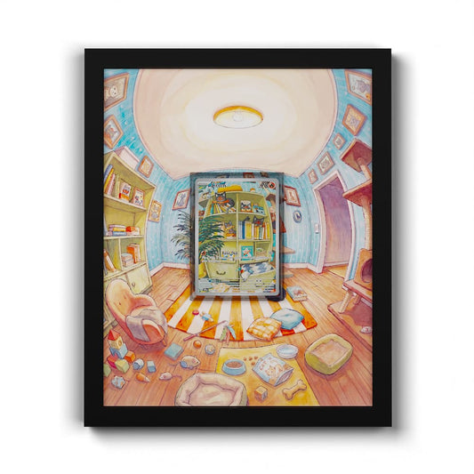 167/162 Flamiaou - Extended Artwork Framed Pokemon Card Display