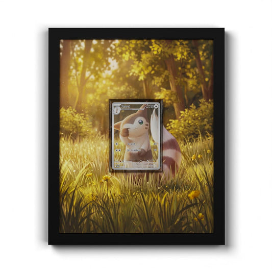 168 Fouinette - Extended Artwork Framed Pokemon Card Display