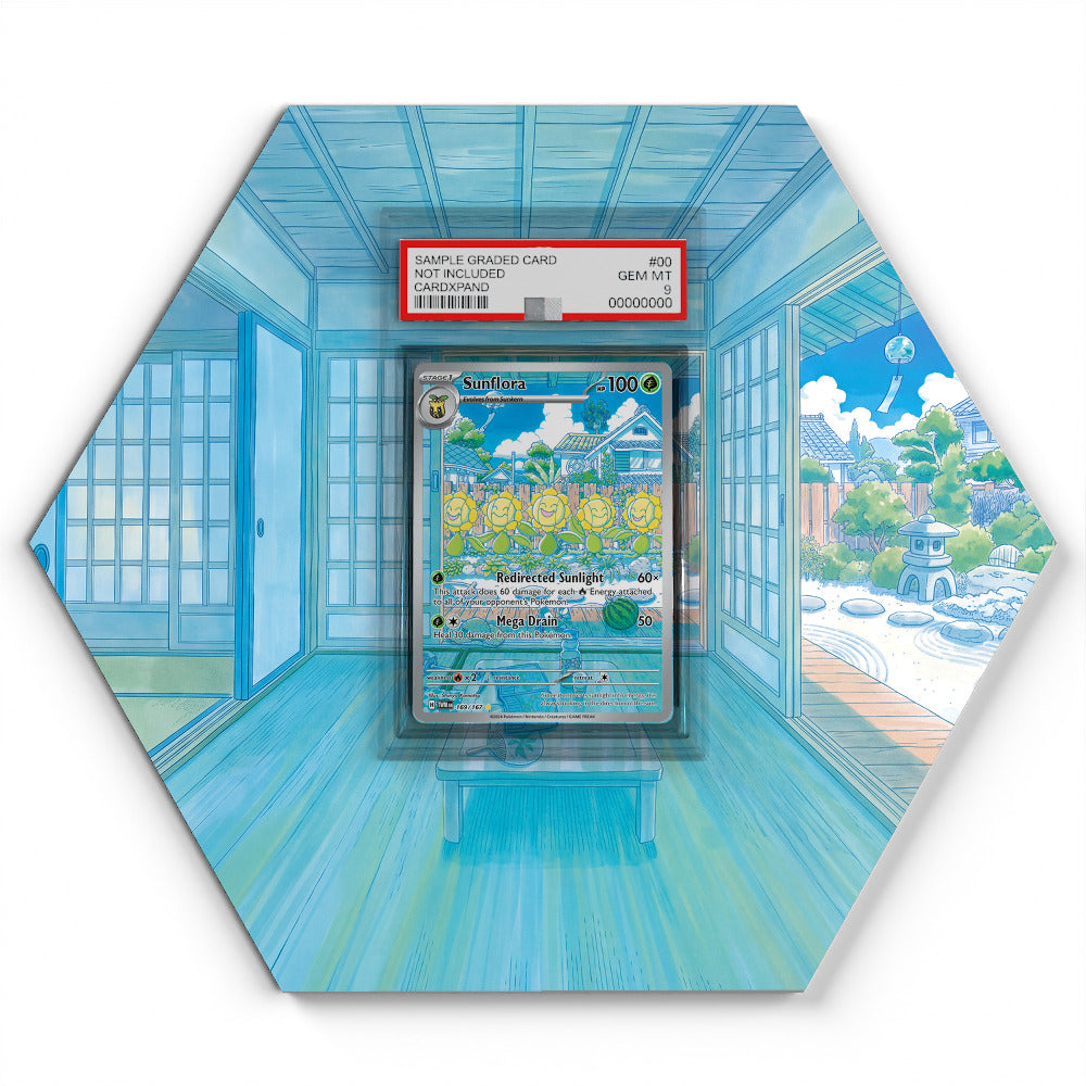169/167 Sunflora - Extended Artwork Pokemon Card Display
