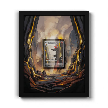 169 Reptincel - Extended Artwork Framed Pokemon Card Display