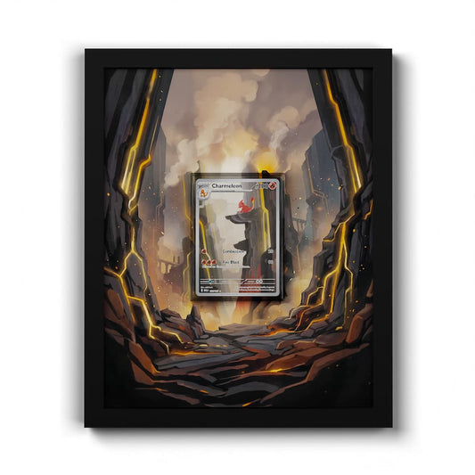 169 Reptincel - Extended Artwork Framed Pokemon Card Display