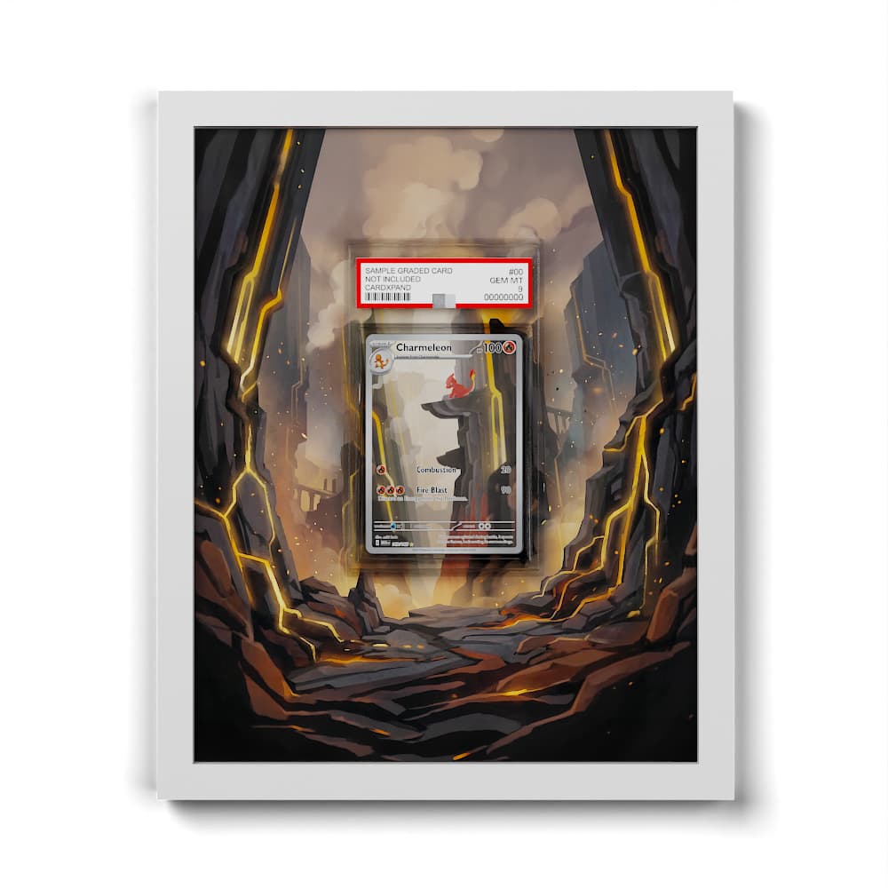 169 Reptincel - Extended Artwork Framed Pokemon Card Display