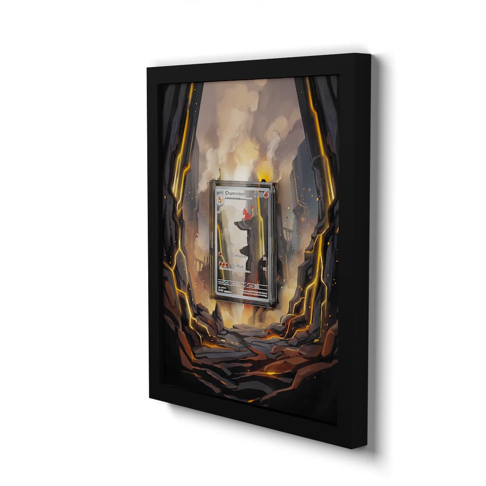 169 Reptincel - Extended Artwork Framed Pokemon Card Display