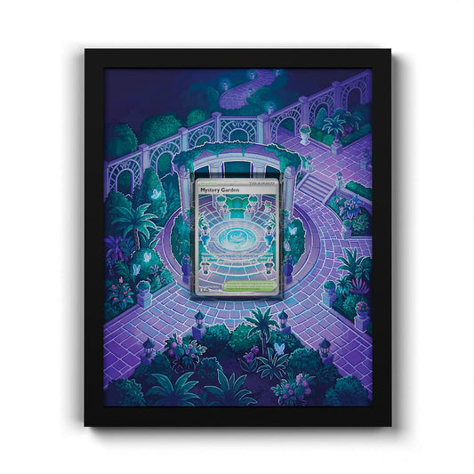 172 Jardin Mystère - Extended Artwork Framed Pokemon Card Display