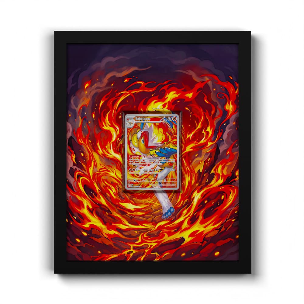 173/167 Simiabraz - Extended Artwork Framed Pokemon Card Display