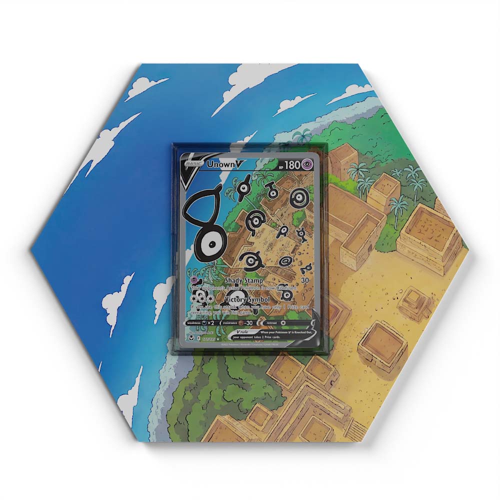 177/195 Unown V - Extended Artwork Pokemon Card Display