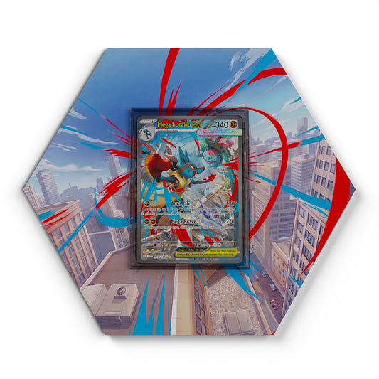 179/132 Méga-Lucario EX - Extended Artwork Pokemon Card Display