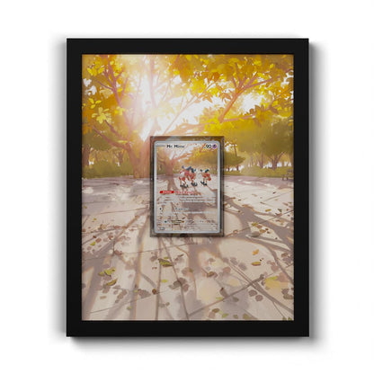 179 M. Mime - Extended Artwork Framed Pokemon Card Display