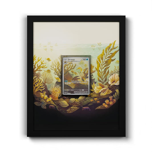 180 Amonita - Extended Artwork Framed Pokemon Card Display