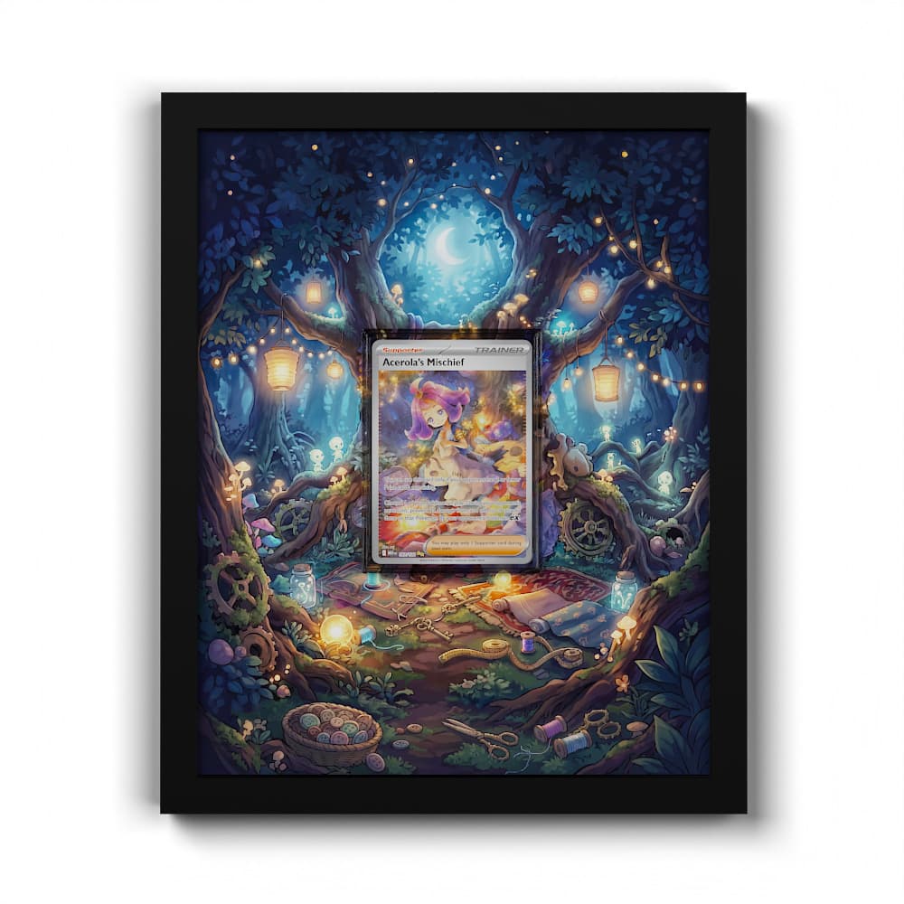 183 Espièglerie de Margie - Extended Artwork Framed Pokemon Card Display