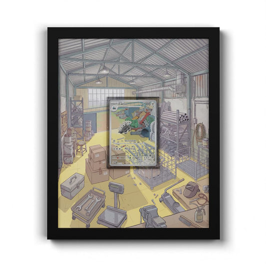 184/167 Galegon - Extended Artwork Framed Pokemon Card Display