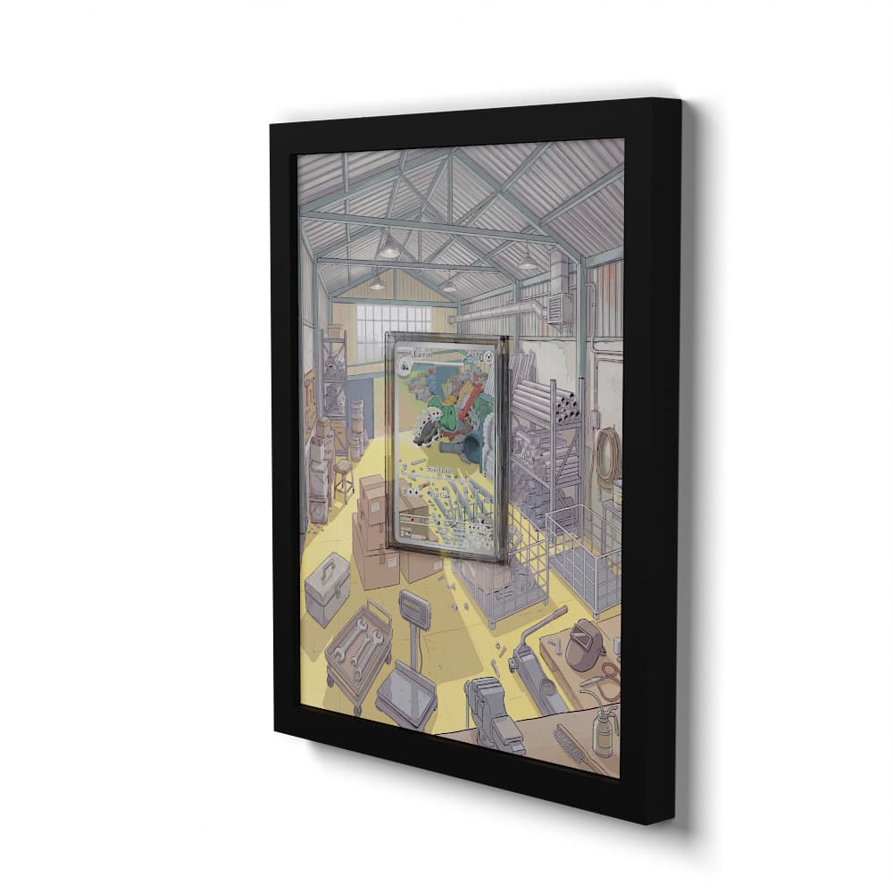 184/167 Galegon - Extended Artwork Framed Pokemon Card Display