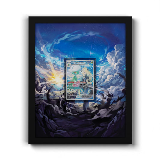184/182 Roserade de Cynthia - Extended Artwork Framed Pokemon Card Display