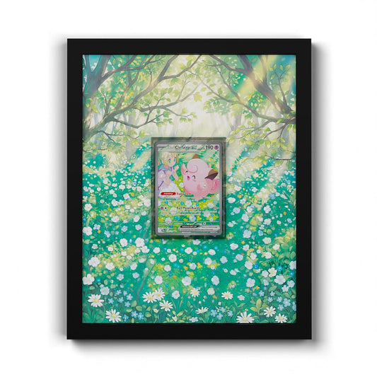 184 Mélofée de Lilie EX - Extended Artwork Framed Pokemon Card Display