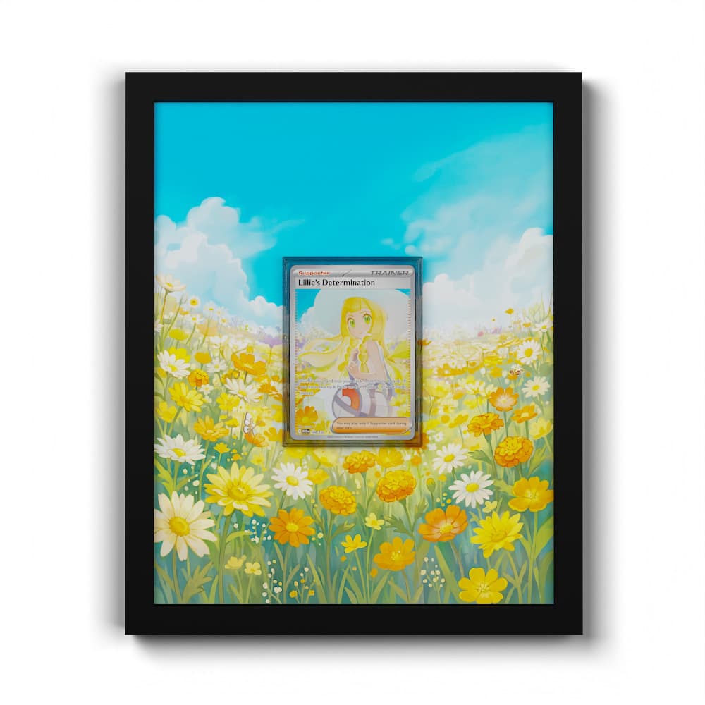 184 Détermination de Lilie - Extended Artwork Framed Pokemon Card Display
