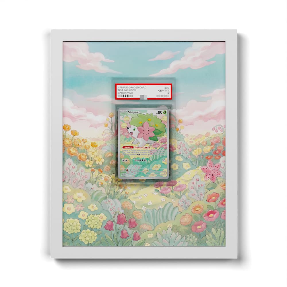 185 Shaymin - Extended Artwork Framed Pokemon Card Display