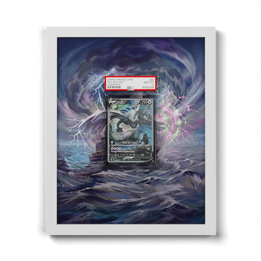186/195 Lugia - Extended Artwork Framed Pokemon Card Display