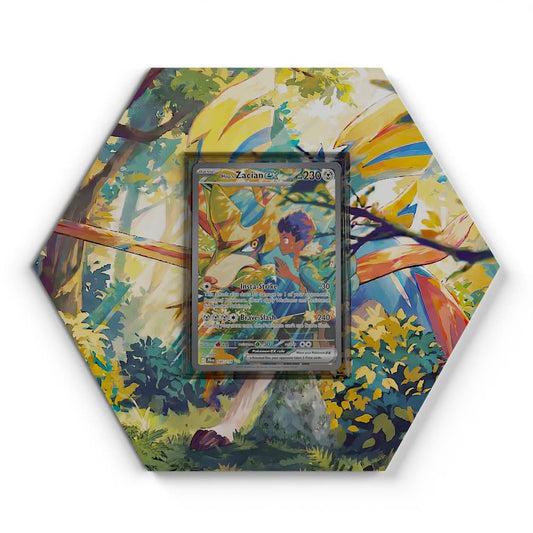186/159 Zacian de Nabil EX - Extended Artwork Pokemon Card Display