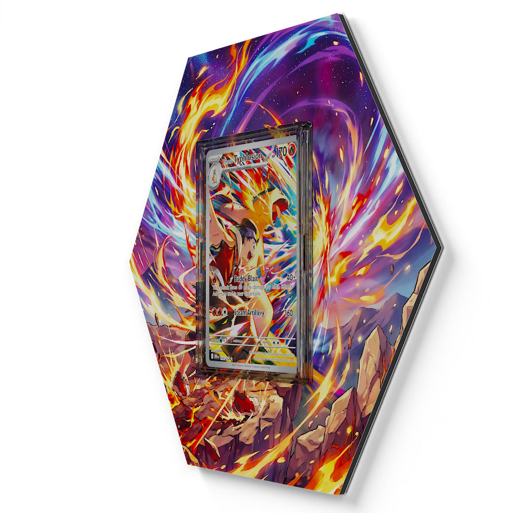 190/182 Typhlosion de Luth - Extended Artwork Pokemon Card Display