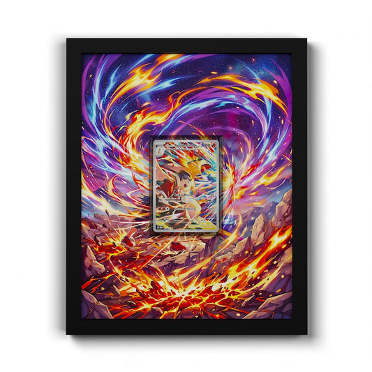 190/182 Typhlosion de Luth - Extended Artwork Framed Pokemon Card Display