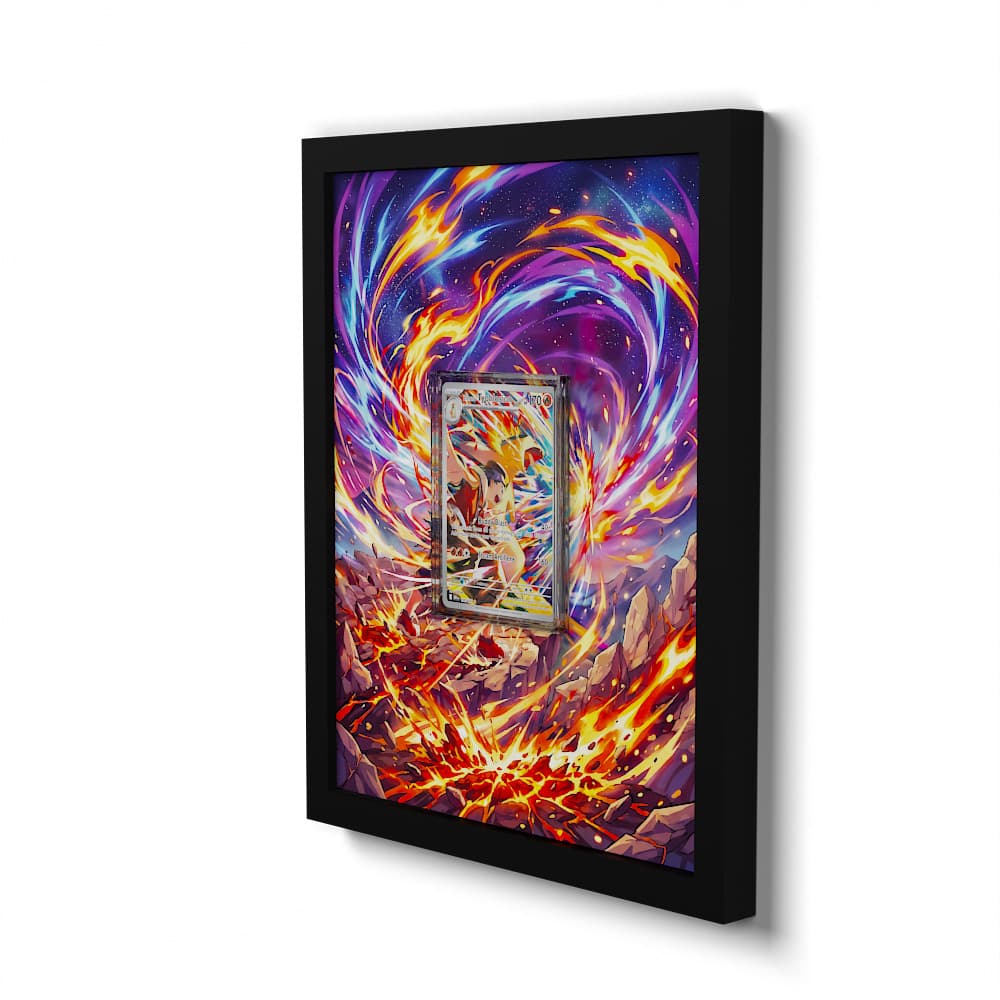 190/182 Typhlosion de Luth - Extended Artwork Framed Pokemon Card Display