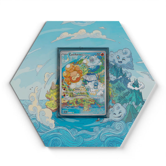 195/191 Morphéo Forme Solaire - Extended Artwork Pokemon Card Display