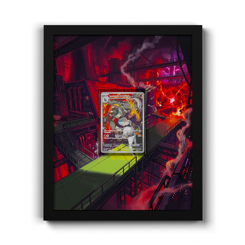 191/182 Démolosse de la Team Rocket - Extended Artwork Framed Pokemon Card Display