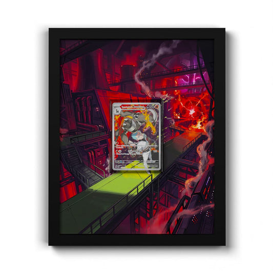 191/182 Démolosse de la Team Rocket - Extended Artwork Framed Pokemon Card Display
