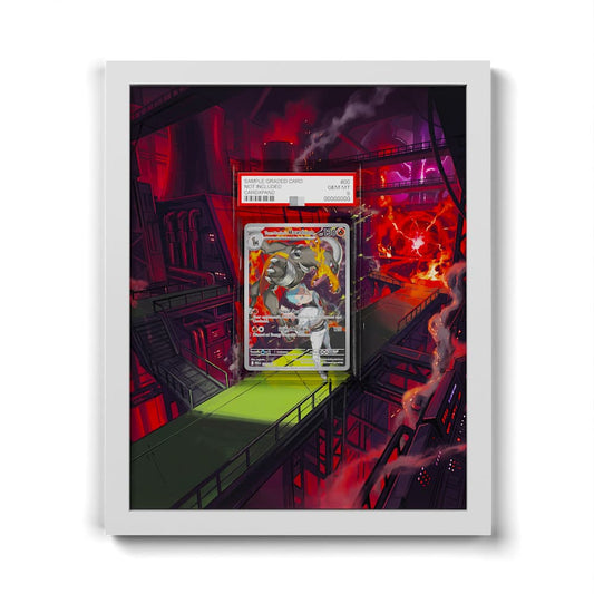 191/182 Démolosse de la Team Rocket - Extended Artwork Framed Pokemon Card Display