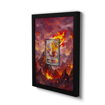192 Braségali - Extended Artwork Framed Pokemon Card Display