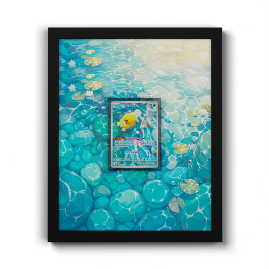 193 Psykokwak d’Ondine - Extended Artwork Framed Pokemon Card Display