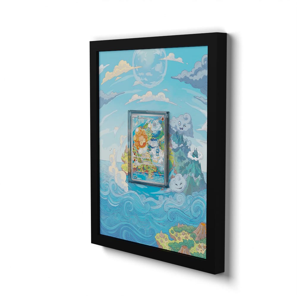 195 Morphéo Forme Solaire - Extended Artwork Framed Pokemon Card Display