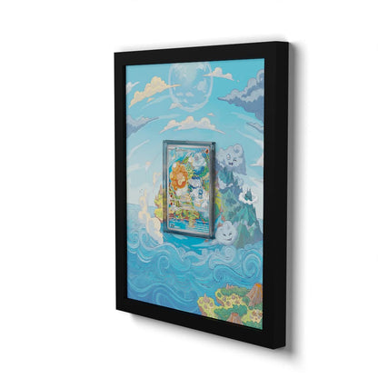 195 Morphéo Forme Solaire - Extended Artwork Framed Pokemon Card Display