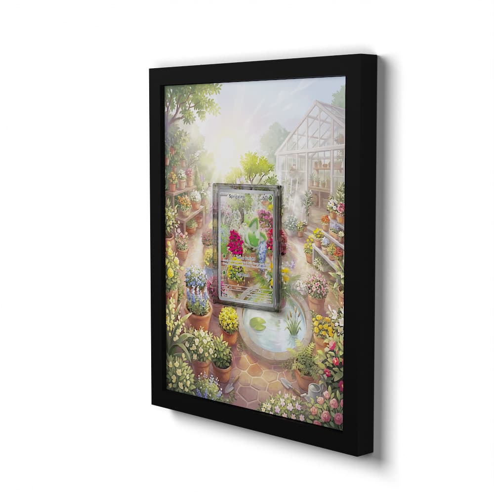 196/193 Poussacha - Extended Artwork Framed Pokemon Card Display