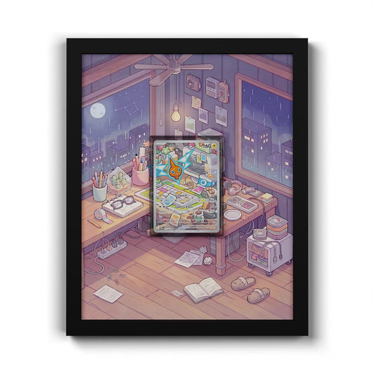 197/182 Motisma - Extended Artwork Framed Pokemon Card Display