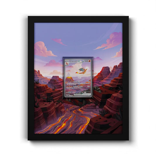 199 Dracaufeu EX - Extended Artwork Framed Pokemon Card Display