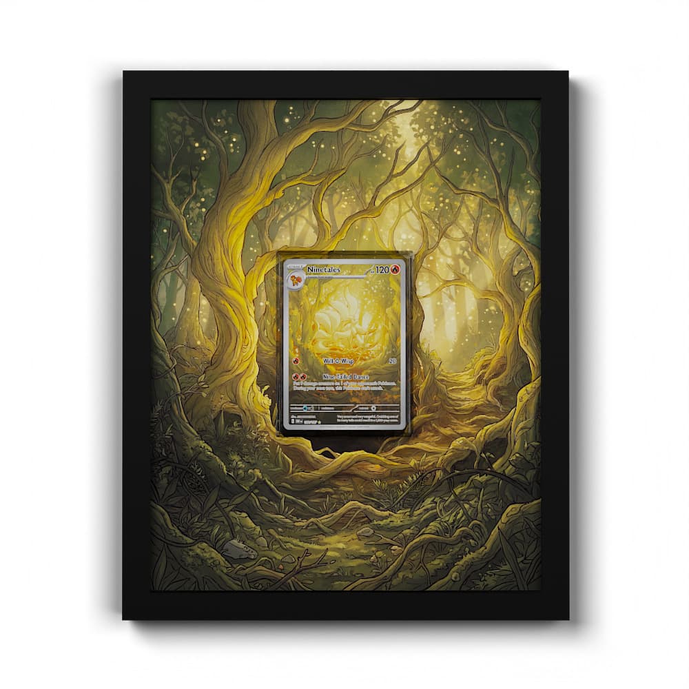 199 Feunard - Extended Artwork Framed Pokemon Card Display